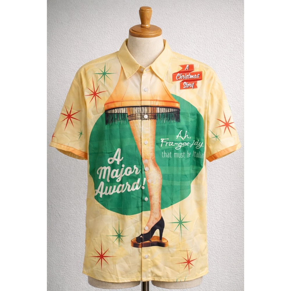 A Christmas Story “Major Award” Hawaiian Shirt Men’s XL